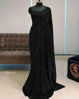 Black Ready To Wear Saree Designed For Quick Elegant Styling