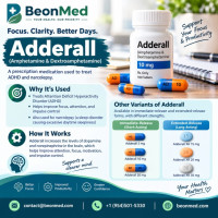 Order Adderall online for ADHD Treatment, Indiana, USA