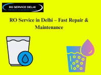 RO Service in Delhi – Fast Repair & Maintenance