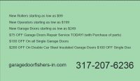 Garage Door Fishers IN