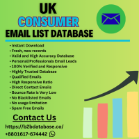 UK Consumer Email List Database