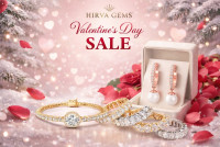 Hirva Gems Valentine Special Diamond Hoop Earrings