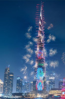 DubaiNewYearEve - Burj Khalifa Fireworks